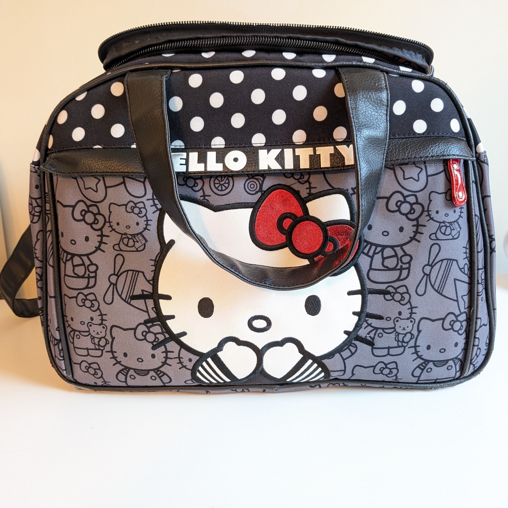 Hello Kitty Travel Bag – Polka Dot & Bow Design – Sanrio